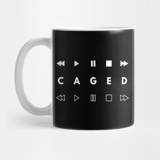 CAGED System Music Player Buttons Dark Theme Mug